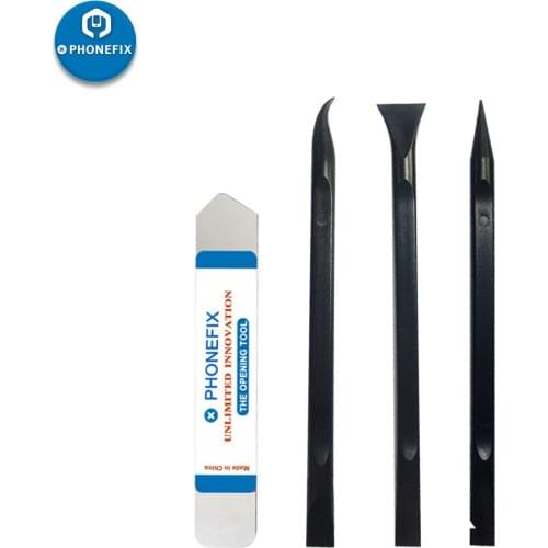 4Pcs Phone Repair Tool Kit Plastic Spudger Pry Opening Tool Steel Pry Blade for iPhone X 8 7 6 5 Cell Phone Hand Tools