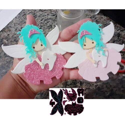 New Wings girls teeth metal cutting die scrapbook for photo album paper diy gift card decoration embossed dice