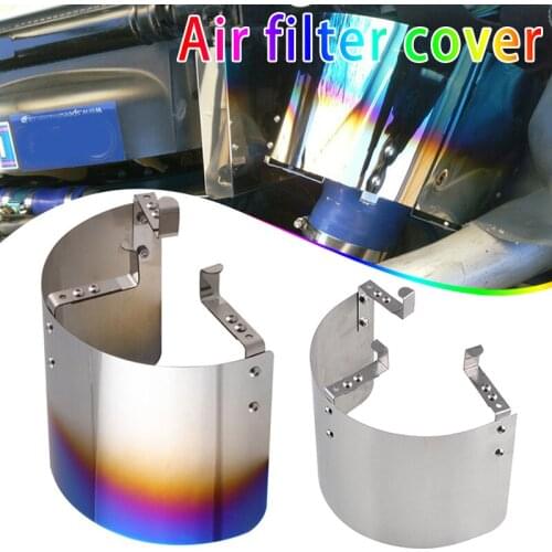 Spot Universal Air Inlet Filter Cover Protector Racing Car Cold Air Intake Cone Heat Shield M8617