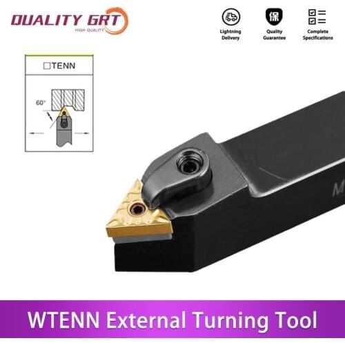 Q.Grt MTENN1616H16 MTENN2020K16 MTENN2525M16 External Turning Tool Holder TNMG1604 Carbide Inserts Lathe Cutting CNC Tools