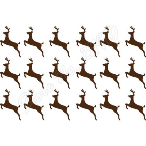 Christmas Decor 42 Reindeer Stickers Invitation Seals Party Winter Window sticker Envelope Seal Removable vinyl Wall Decal B324