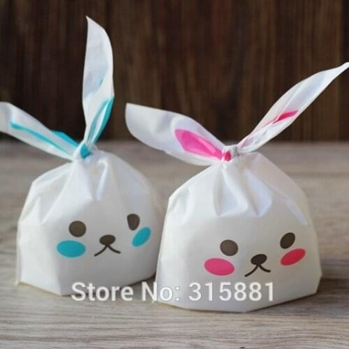 Cute rabbit Bakery Goodies / Candies / Wedding Favor Party Packaging bags 100pcs/lot