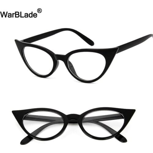 WarBLade Vintage Women Cat Eye Sunglasses Brand Designer Luxury Sun Glasses Female Eyeglasses Frames Fashion Womens Eyewear