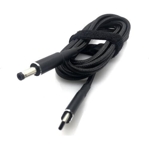 1.8m 100W USB Type C to Common 5.5x2.1mm Male Plug Converter USB C PD Charger DC Charging Cable Cord for Laptop