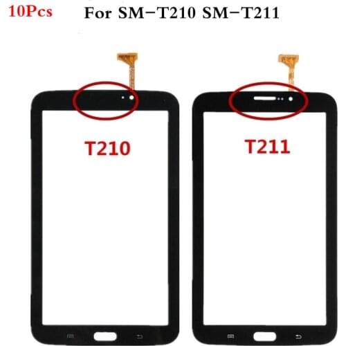 10Pcs/lot 7.0" Touch Screen For Samsung Galaxy Tab 3 7.0 SM-T210 SM-T211 T210 T211 Touch Panel Digitizer Glass Sensor With Logo