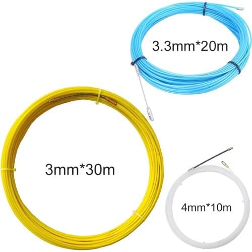 3pcs Cable Puller Fiberglass Fish Tape Wire Puller Wire Fish Fastener Wire Grip Wire Fish Tape Pull Push Kit