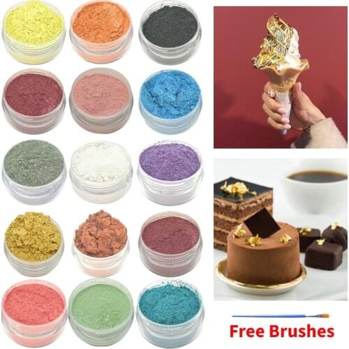 4g Edible Gold Powder Mousse Cake Fondant Macaron Chocolate Dessert Drink Garnish Shimmer Sparkle Pearl Powder Baking
