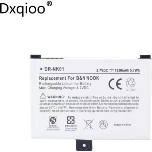 Dxqioo DR-NK01 battery fit for BARNES NOBLE 005 BNRV100 BNRZ100 N00K BNRB1530 pocket book pro 602 612 903 912 902 AIRPAPER 50T