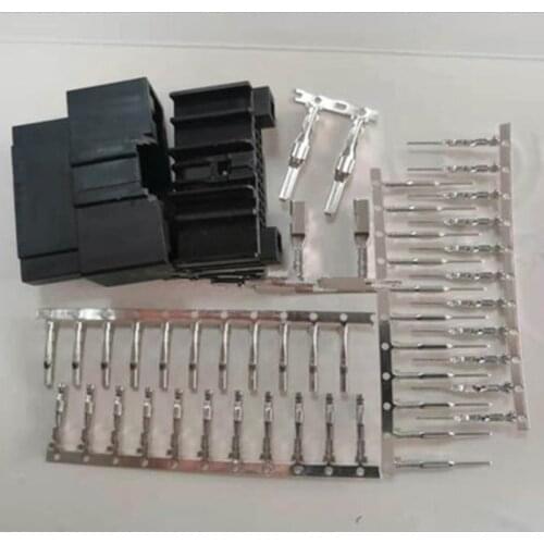 24Pin Car CD tail plug male and female connector plug with terminal For Ford Focus Mondeo