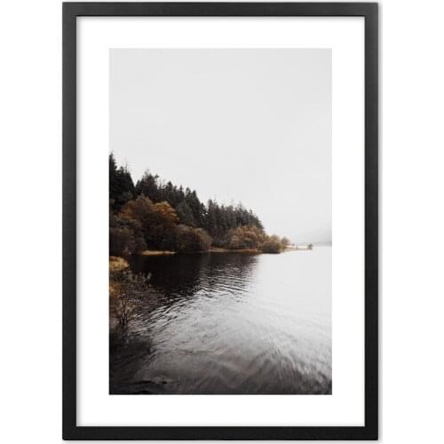Lakeside Forest Photography Landscape Wall Art Paper Painting Landscape Wall Pictures For Living Room Decor