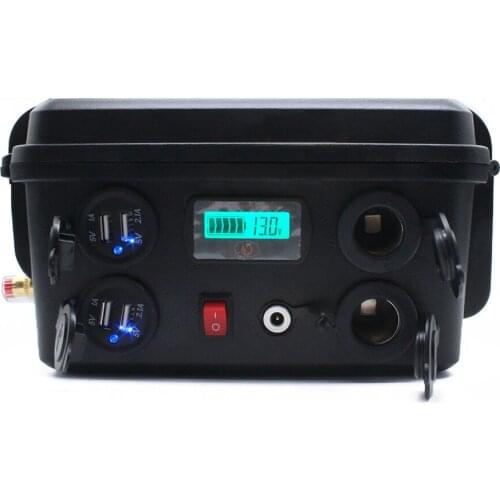 Lifepo4 12V 40Ah rechargeable battery USB lithium battery for phone 12V car port storage battery for travel camping