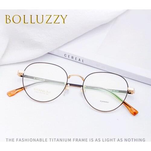 Small Round Glassess Titanium Eyeglasses Frames for Men Prescription Glasses Women Optical Circle Vintage Students Glasses New