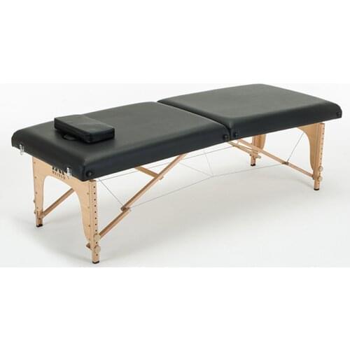 Salon beauty SPA tattoo furniture beech wooden leather patio facial Adjustable Foldable Portable massage bed table with pillow