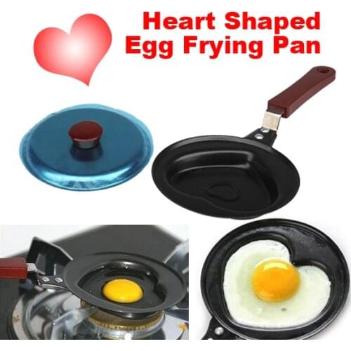 Mini Heart Shaped Non-sticky Egg Frying Griddle Pan New 0 NG4S