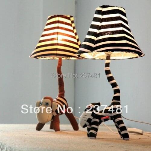 Christmas gift !!Cartoon doll table lamp for bedroom Children Lighting cloth Handmade table lights for living room