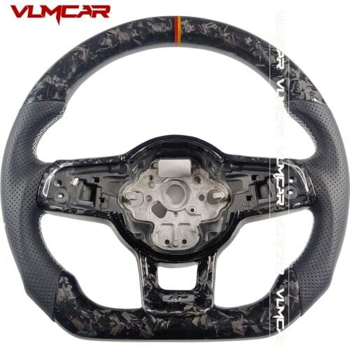 Custom Forged Carbon Fiber Steering Wheel For VW MK7/GTI/GTS/R/Rline/GTD