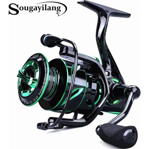 Sougayilang 12+1BB Spinning Fishing Reel 5.2:1/6.2:1 High Speed Ultra Smooth Spinning Fishing Reel for Feeder Carp Fishing Reel