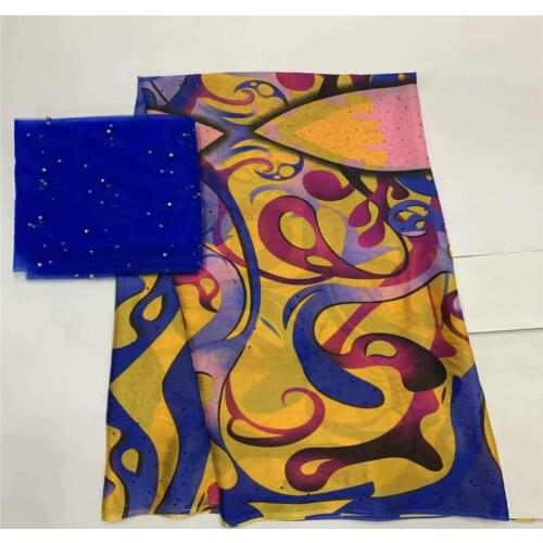 High Quality African Soft Silk Fabric For Garment Neat Embroidery On The Material With Swiss Voile Lace Tissu! LXF41911