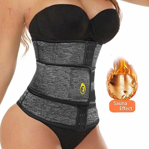 LANFEI Waist Trainer Slimming Belt Women Sauna Sweat Corset Weight Loss Neoprene Cinchers Body Shapers Tummy Control Shapewear