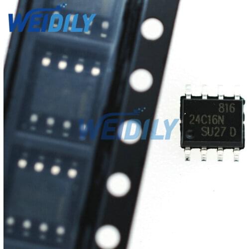 10PCS 24C16 AT24C16 24C16N 24c16 24C16B SMD Storage Chip SOP-8 New