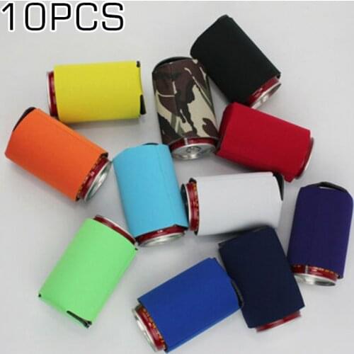 10pcs Cup sleeve 13*10CM Camping Beer Cola Can Water Bottle Holder Neoprene Heat Insulation Party Wedding Birthday