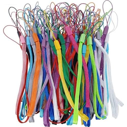 20pcs/lot Mobile Phone Strap for Phones Keys Lanyard Wrist Strap Pine Rope Selfie Stick Lanyard Flashlight