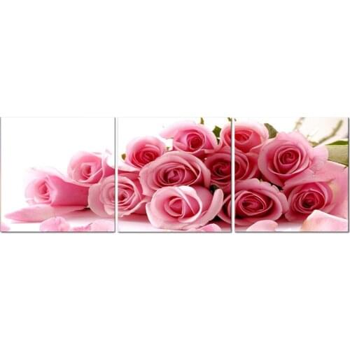 5d diy Diamond embroidery pink rose diamond painting Cross Stitch full drill Rhinestone mosaic Multi-picture decor