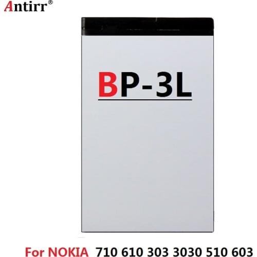 1300mAh ANTIRR Brand BP-3L BP3L Cell Phone Battery For NOKIA Lumia 710 610 303 3030 510 603 610C battery
