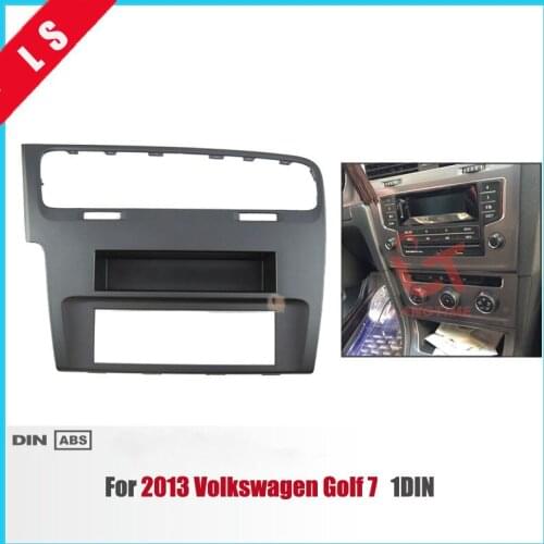 Car refitting DVD frame,DVD panel,Dash Kit,Fascia,Radio Frame,Audio frame for 2013 Volkswagen Golf 7 1DIN