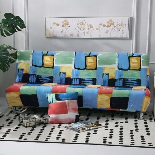 Perfect Matching Useful Skin-friendly Soft Armless Sofa Cover Polyester Armless Sofa Cover Sofa Decor for Office