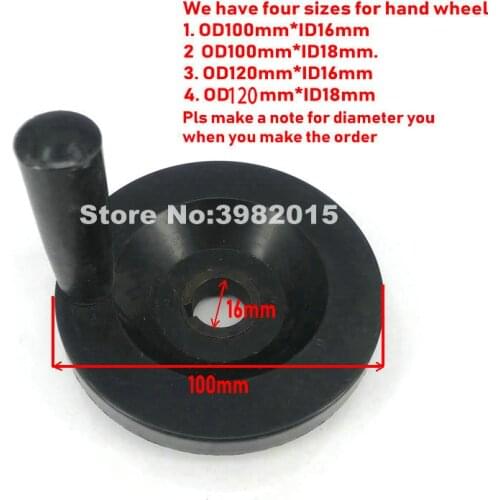 Wire Cut Parts Complete Hand Wheel 100*16/18 for WEDM Wire Cutting Machine