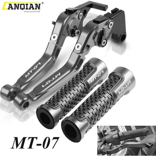 For Yamaha MT07 FZ07 MT-07 FZ-07 2014 2015 2016 2017 2018 2019 2020 2021 Motorcycle Adjustable Brake Clutch Levers Handle Grips