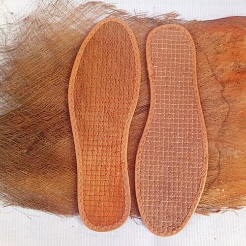 Anti - odor breathable mountain brown palm insole, bamboo charcoal four seasons do not deform manual insole, 5 pairs 34-46