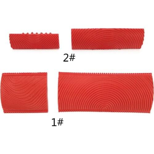 2Pcs/set Imitation Wood Graining Pattern Wall Texture DIY Brush Painting Tool