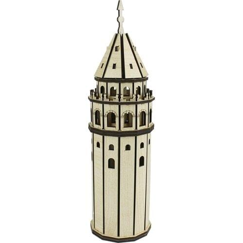 Parstek Ms9 Wood Model Set Galata Tower