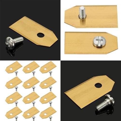 18PCS 0.6mm Titanium Lawnmower Blade for Automower Gardena 2.4g Garden Lawn Mower Tools Part Accessories