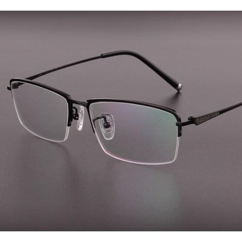Men Glasses Pure Titanium Half Box Frame Mens Glasses Frames Prescription Glasses 9927 Eye Glasses Frames for Men