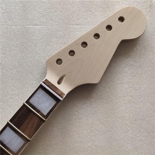 Unfinished Electric guitar neck maple 22 fret rosewood fingerboard 25.5inch length