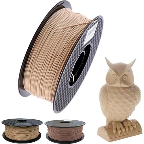 PLA Filament 1.75mm Wood Pla Filaments 3D Printer Non-toxic 500g/250g Sublimation Supplies Wooden Effect 3D Printing Materials