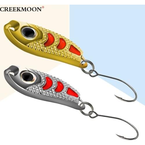 Mini Fishing Spoon Lures 2CM-3CM 1.5g 2.5g 5g Spinner Bait Minnow Small Fish Bucktail Jig Metal Lure Bodies Stream Trout Baits