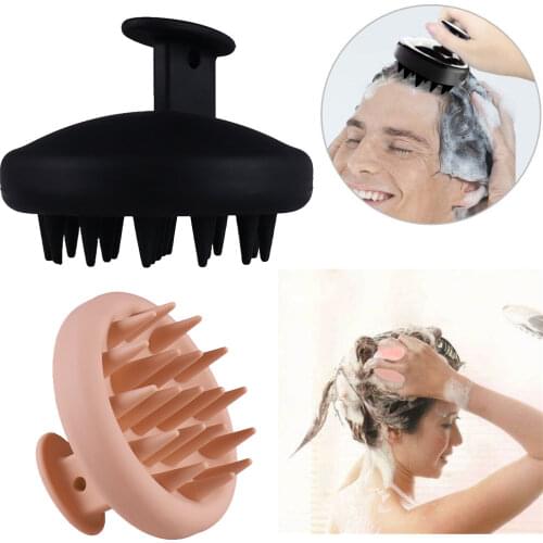 Manual Cleaning Dandruff Spa Massager Kids Adult Pets Washing Comb Shower Bath Shampoo Hair Scalp Brush Soft Silicone Exfoliate