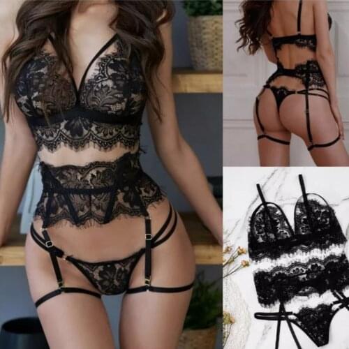 Sexy Lingerie Transparent Hot Porno Lace Erotic Underwear Sexy Bra Set Sexy Hot Erotic Sleepwear For Women Intimates
