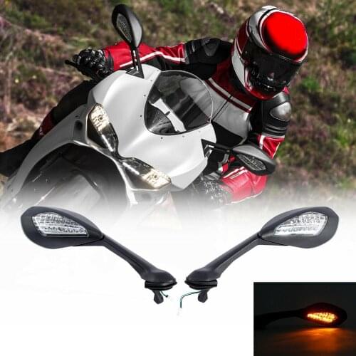 Motorcycle Rearview Mirror LED Turn Signal Light For Ducati 939 939 Supersport 2017-2019 2018