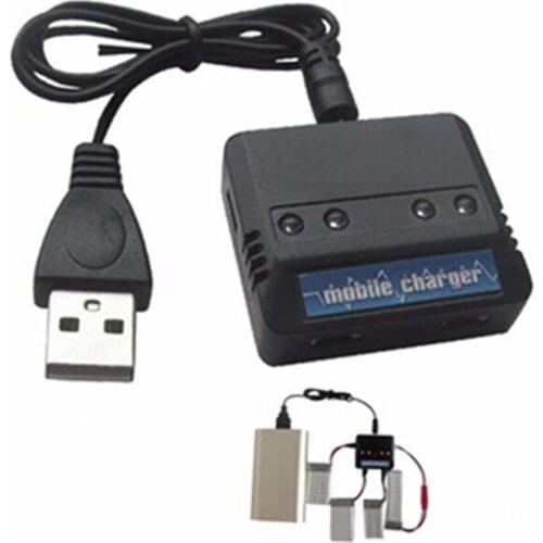 3.7V Charger For Syma X5C Udi U818A WLtoys V686G toy RC toys 4 In 1 Lipo battery charger XT Plug DC 5V