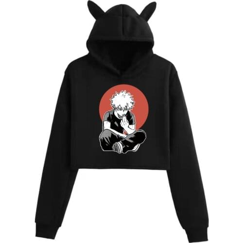 My Hero Academia Hoodies Bakugou Sweatshirt Women Fashion Harajuku Kawaii Hoodie