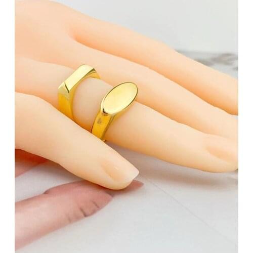 Girl Ring Hot Sell Classic Style Gold Color Luxury Women Fashion Stainless Steel Roxi Jewelry
