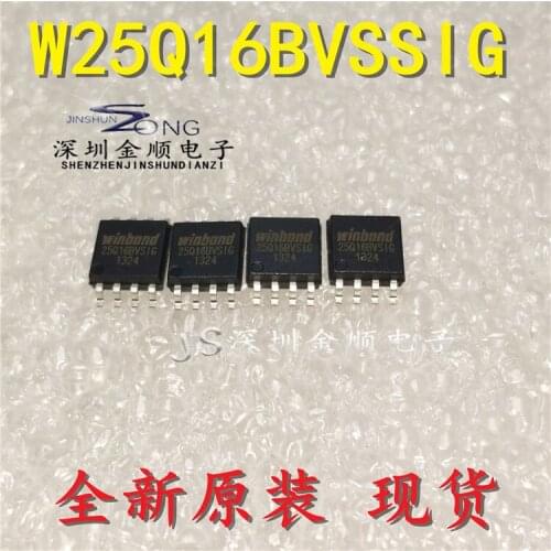 100% New&original In Stock W25Q16BVSSIG 2MB SOP-8 FLASH