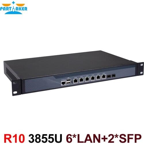 1U Case Firewall Appliance Server Router with Intel Skylake Celeron 3855U Dual Core 2G RAM 32G SSD