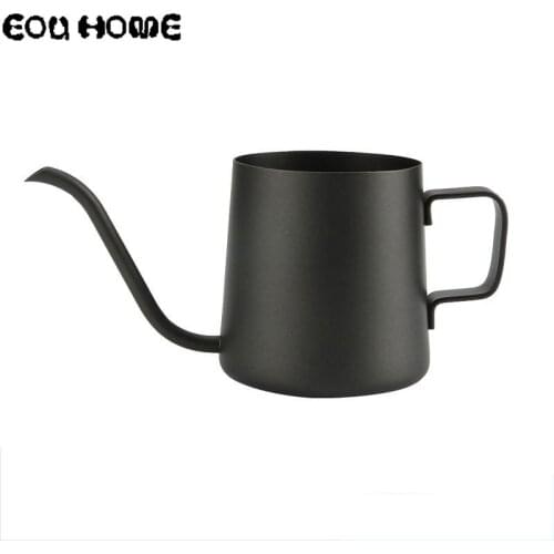 250ml Stainless Steel Mounting Bracket Hand Punch Coffee Pots Drip Gooseneck Spout Long Mouth Teapot Hand Punch Coffee Kettle