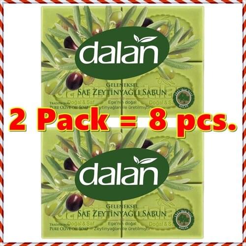 8x Dalan d olive Traditional Natural Pure Olive Oil Dalan Soap ( 150 gr. x 8 pcs )
